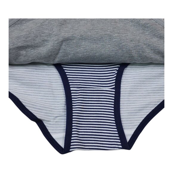 Laura Ashley Womens 5-Pack Tag-Free Cotton Spandex Panties Large Floral Striped - Picture 9 of 12